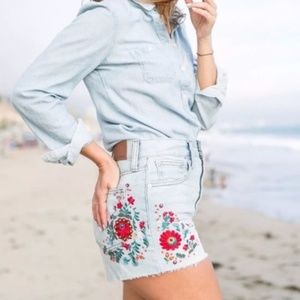 Madewell Embroidered Shorts